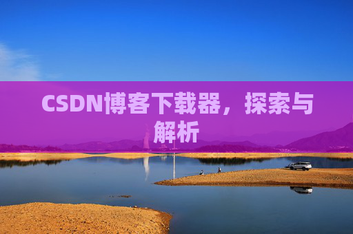 CSDN博客下载器，探索与解析